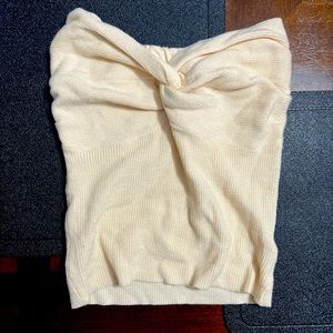 Knot front tank top (knit material)